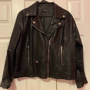 Black Faux Leather Jacket